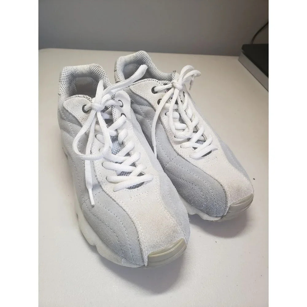ECCO Receptor Grey Suede Comfort Walking Shoes Women's Size 5.5